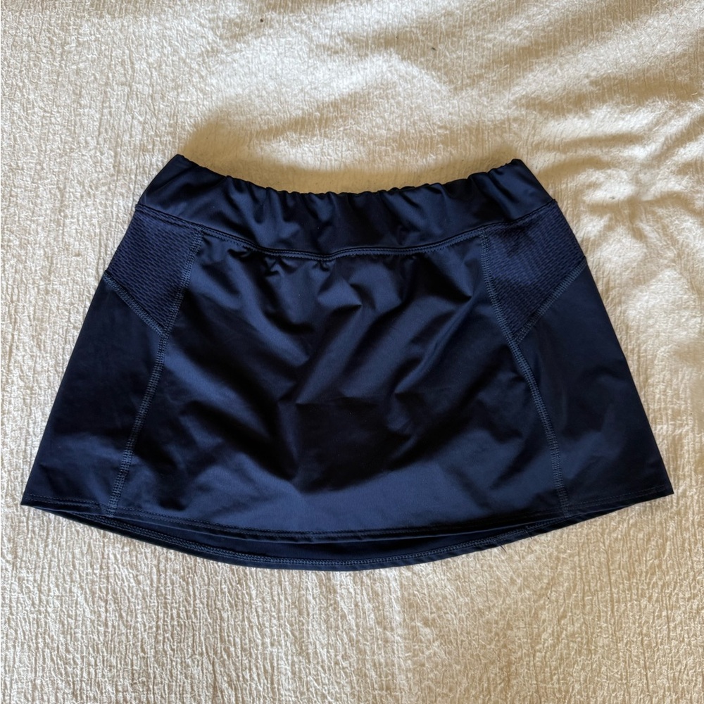 Augusta Sportswear Navy and Gray Girls' Athletic Skort